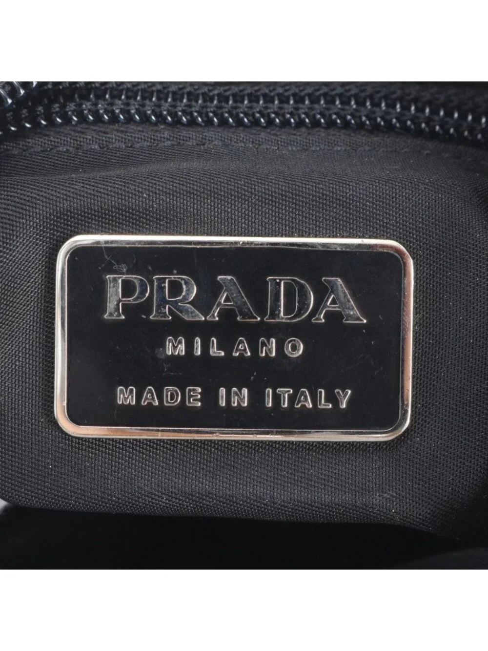 Prada White Tessuto Nylon Triangle Logo Leather Shoulder Bag Crossbody Messenger